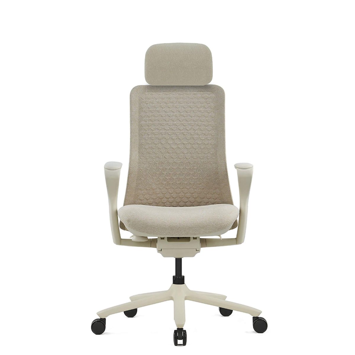 krzesło Polka z zagłówkiem beżowe